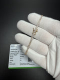7" 14K Yellow Gold 3.12ctw E-F VS Lab Diamond Tennis EGL Certified – 2.3mm – 5.48g