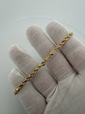 8" 14K Yellow Gold Rope 3.5mm 9.4g