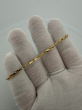 8" 14k Yellow Gold Herme$ Link 2.5mm 5.5g