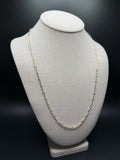 24" 14K Yellow Gold Paperclip 3mm 2.8g
