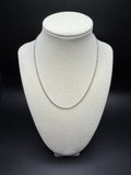 16" 14K White Gold Rope 1.6mm 3.46g