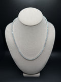 20" Silver 38ctw Moissanite Tennis Chain 4mm 25.6g