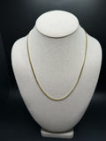 20" 14K Yellow Gold Cuban Chain 3mm 13.22g