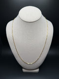 24" 14K Yellow Gold Paperclip 3mm 7.2g