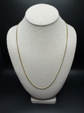 24" 14k Yellow Gold Cuban 2mm 8.9g