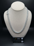 22" 12mm silver moissanite Cuban chain, 28.83ctw D VVS1, 118.7g – Ott Family Jewelry (2)