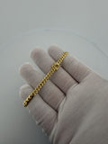 7.5" 14k Yellow Gold Cuban 5mm 15.7g (#1)