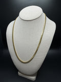 22" 14K Yellow Gold Cuban 5mm 43.9g