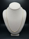 24" 14K Yellow Gold Rope Chain 2.5mm 11.4g