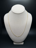 22" 10k Yellow Gold Franco 1mm 4.82g