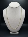 24" 14K Yellow Gold Cuban Chain 2.5mm 11.22g