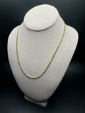 20" 10K Yellow Gold Cuban Chain 3mm 12.13g
