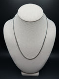 20" 14K White Gold Cuban 4mm 25.0g