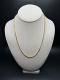 20" 14K Yellow Gold Rounded Box 3mm 9.1g