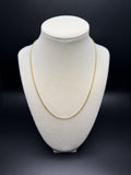 18" 14k Yellow Gold Rounded Box Chain 1.5mm 3.45g