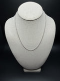 18 inch 2.5mm cable chain in 14K white gold, 2.94g, view 2 - Ott Family Jewelry