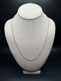 22" 14k Yellow Gold Cuban 1.75mm 5.42g