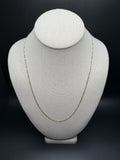 21" 14K Yellow Gold Figaro 2mm 3.92g