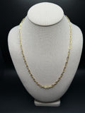 22" 14k Yellow Gold Paperclip 4mm 5.93g