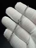7.25" Platinum 3ctw VS/VVS Lab Diamond Tennis Bracelet 2.3mm 11.3g