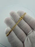 7" 14k Yellow Gold Cuban 3mm 5.72g