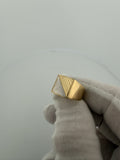 Size 7 14k Gold Two Tone Square Signet Ring 3.9g