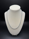 18" Silver 4mm 32.0ctw Moissanite Tennis Chain 23.0g