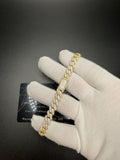 8mm Moissanite Cuban Bracelet, 5.5ctw D VVS1, GRA Certified, Gold Over 925 Silver, 9" (25.9g)