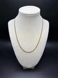 18" 10k Yellow Gold Cuban 2.5mm 8.62g