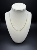 16" 14K Yellow Gold Figaro 2mm 3.0g