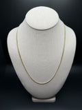 22" 10k Yellow Gold Cuban 2.5mm 9.33g