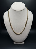 21 inch 6mm handmade Cuban link chain in 18K yellow gold, 75.0g, view 2 - Ott Family Jewelry