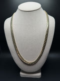 10K 8mm yellow gold handmade Miami Cuban link chain with box lock clasp
