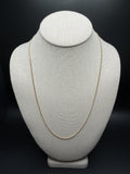 22 inch 1.75mm Cuban link chain in 14K yellow gold, 4.7g, view 2 - Ott Family Jewelry