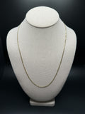 22" 14k Yellow Gold Curb 2.5mm 6.0g