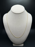 22" 14K Yellow Gold Franco 1.3mm 3.96g