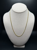 20" 3mm solid 14K yellow gold Cuban link chain, 13.8g – Ott Family Jewelry (2)