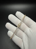 8" 3mm moissanite tennis bracelet, gold over 925 silver, 10.2g – Ott Family Jewelry (2)