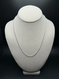 20" 14k White Gold Franco 2mm 7.42g