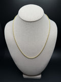 20" 14K Yellow Gold Rolo Link 3mm 5.3g