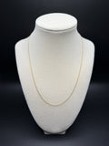 17-18" 14K Yellow Gold Herme$ Link 1mm 2.1g