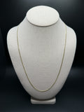 24" 14k Yellow Gold Curb 2mm 4.6g