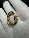 25mm x 3mm 14K Yellow Gold Hoops 2.14g