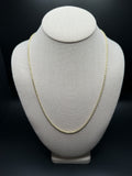 22" 14K Yellow Gold Rope Chain 2.5mm 10.81g