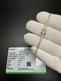 7" 14K Yellow Gold 2.00ctw E-F VS Lab Diamond Tennis EGL Certified – 2mm – 4.5g