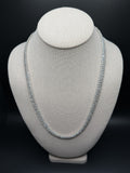 22" Silver 15ctw VS/VVS Lab Diamond Cuban Chain 8mm 52.0g