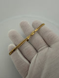 8" 14k Yellow Gold Cuban 4mm 10.21g