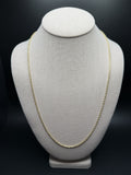 24" 14K Yellow Gold Rope 2mm 9.1g