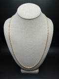 26" 14K Yellow Gold Rope Chain 3mm 20.0g
