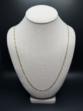 26 inch 2.7mm Figaro chain in 14K yellow gold, 6.0g, view 2 - Ott Family Jewelry
